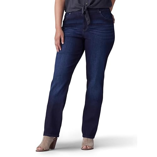 Lee Women's Plus Size Relaxed Fit Straight Leg Jean