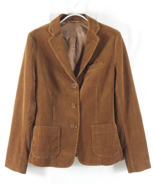 VENNYNG Men's Corduroy Jacket with Elbow Pathes Vintage Style Male Casual Blazer Short Trench Coats2