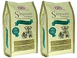 2 x 12kg Simpsons Premium Adult Sensitive Lamb and Potato Dry Dog Food Multibuy