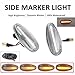 Malcayang Dynamic Sequential Side Marker LED Turn Signal Light MR522027 For Mitsubishi Outlander Lancer Galant Pajero Shogun MK3 Sport K9 2003 2004 2005 2006, Clear