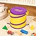 NARMAY Toy Barrel, Pop-Up Toy Storage Organizer, Collapsible Bin for Building Bricks & Small Blocks, Bucket with Handles, All-in-One Organizer for Kids Boys and Girls - 12 x 12 Inch