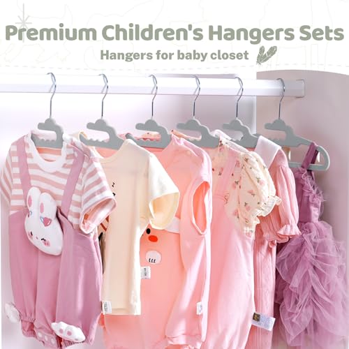 House Day Premium Baby Velvet Hangers 50 Pack For Kids, Non Slip Baby Clothes Hangers For Closet, 11 Inch Children'S Hanger Space Saving On Baby Organization thumb #4