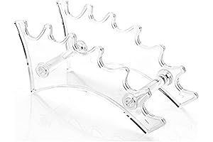 Lasanersm 6-Slot Brush Holder Stand for Pen, Jewelry, Makeup