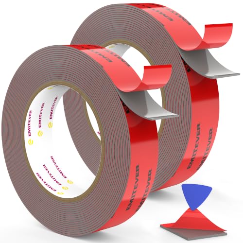 Double Sided Tape Heavy Duty Mounting Tape,Strong Adhesive,16.4ftx1in,2Pack