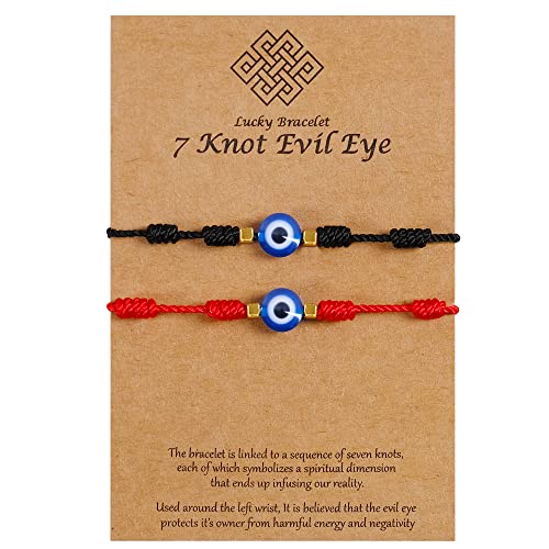 Image of VIBILIA Evil Eye Bracelets for Women Men Friendship Bracelet