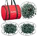 Christmas Light 12" Storage Reels Container (3pk) - Heavy Duty Metal Construction with X-Mas Carrying Bag Case for House Tree Lights