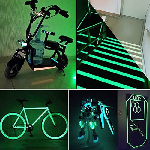 Image of MOJOTORY Glow in The Dark Tape, Waterproof Luminous Tape, 0.5'' x 33' | Bright Long-Lasting, Quick Charging, Strong Adhesive, Fluorescent, For Stair Stage Outdoor Safety Marking Emergency Exit
