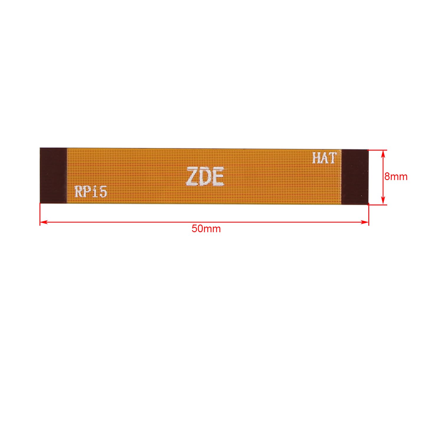 ZDE Set di 2 cavi flat flessibili PCIe FPC 16 pin 0,5 mm non compatibili con Raspberry Pi 5 PCIe a M.2 Key M NVMe SSD adattatore PCIe per scheda periferica