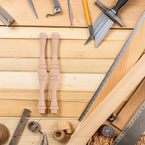 Balaustres de madera para escaleras interiores de calabaza columnas madera maciza bricolaje 5