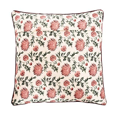 Image of COZY FURNISH Quilted Cotton Cushion Covers Set of 6 Printed Cushion Covers (24 inch Inch x 24 inch inch) Multicolor (Grey)
