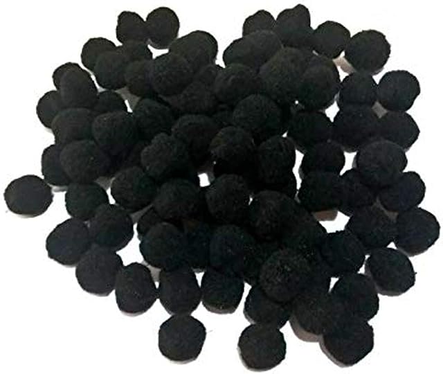 arkCRAFT Pom-Poms for Crafts 25mm - Black ( PK-100 )