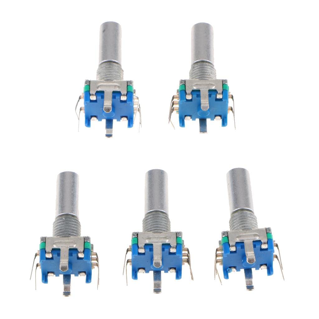 5Pcs Rotary Encoder With Switch EC11 Audio Digital Potentiometer 20mm Handle-image-5
