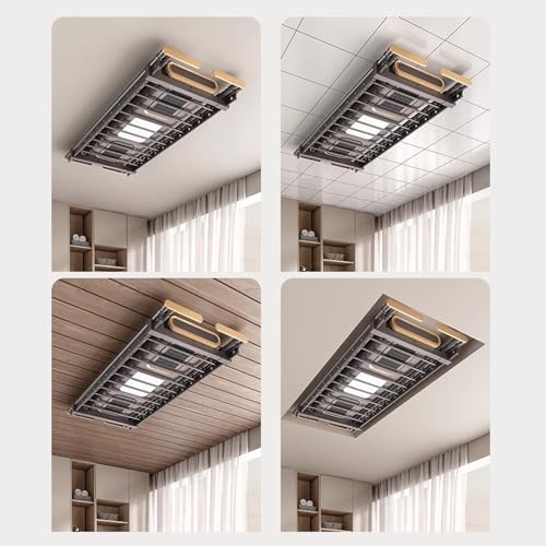 Suszarka sufitowa, na ścianę i sufit, aluminiowa, elektryczna suszarka na pranie, sterowanie automatyczne podnoszenie, wieszak na ubrania na balkon, do gospodarstwa domowego, Top Mou