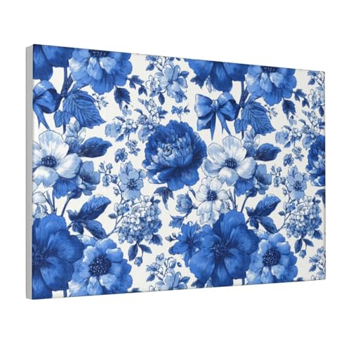 Lienzo decorativo para pared con flores de primavera enmarcado para dormitorio y salón