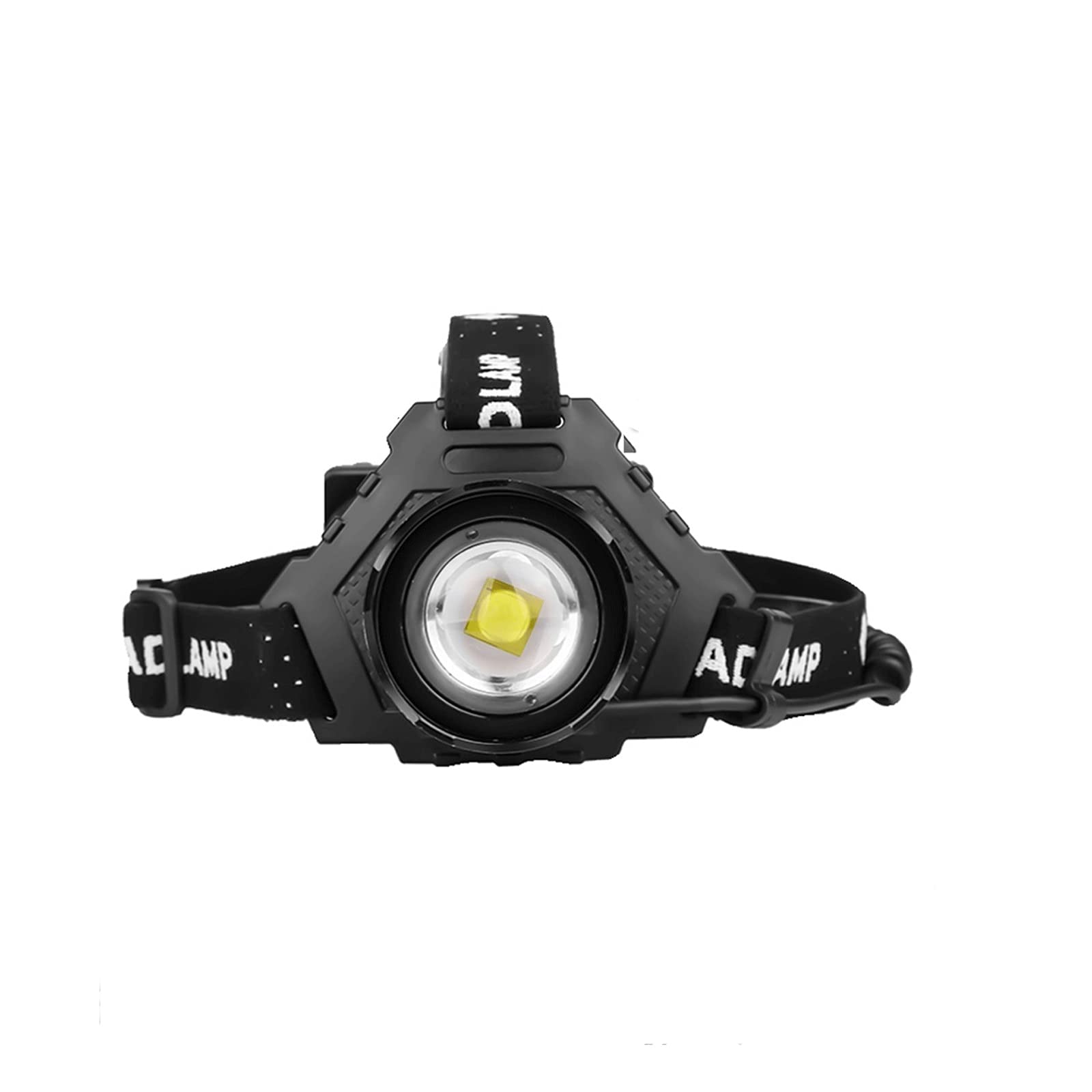 Lampe frontale LED rechargeable USB avec batterie zoomable pour éclairage extérieur