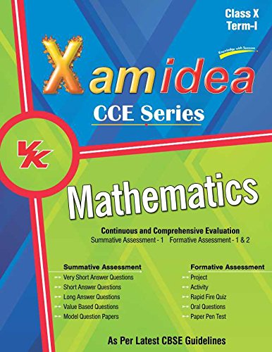 Buy Xam Idea CCE Series Mathematics Term - 1 Class 10th Summative Assessment - 1 (Old Edition) — BookShops.in