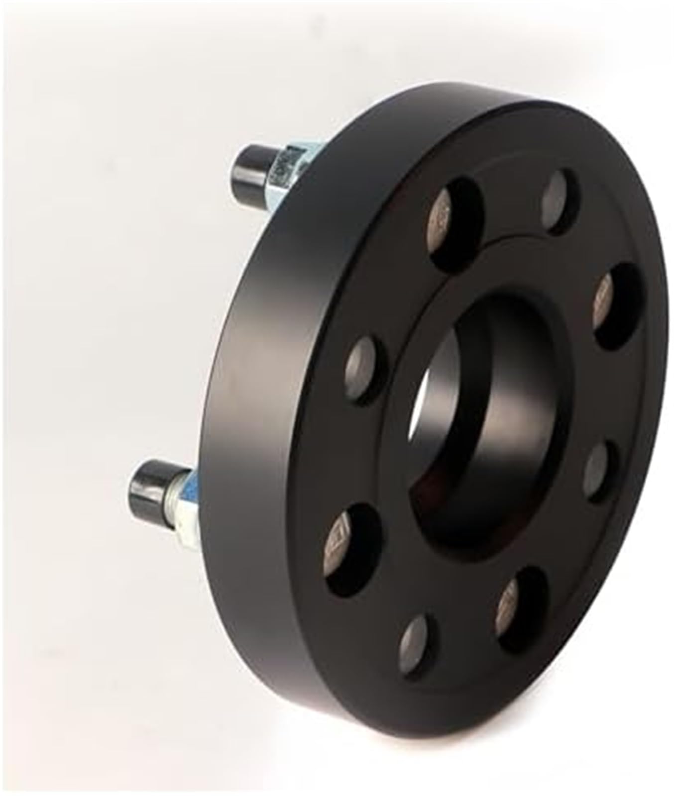 Adapter piasty samochodowej Adaptery dla kół 2 szt. Adapter dystansowy Kołnierz z 4 końcówkami, uniwersalnego samochodu M12x1,5 12X1,25(BLACK 2PCS 15MM 12x1 25)