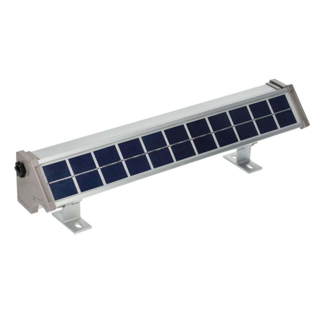 Bañador de Pared LED Solar 10W, IP65 Impermeable, Luz 4000K, Autonomía 24h, Sin Cables, Automático, Panel Solar Integrado, Foco Solar Exterior Jardín, Fachada, Terraza
