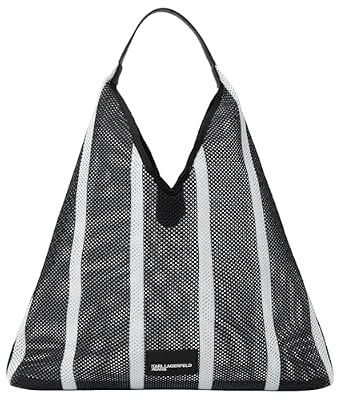 KARL LAGERFELD JEANS Donne Stripes Mesh Summer Tote Strisce BW Ns KLJ One size