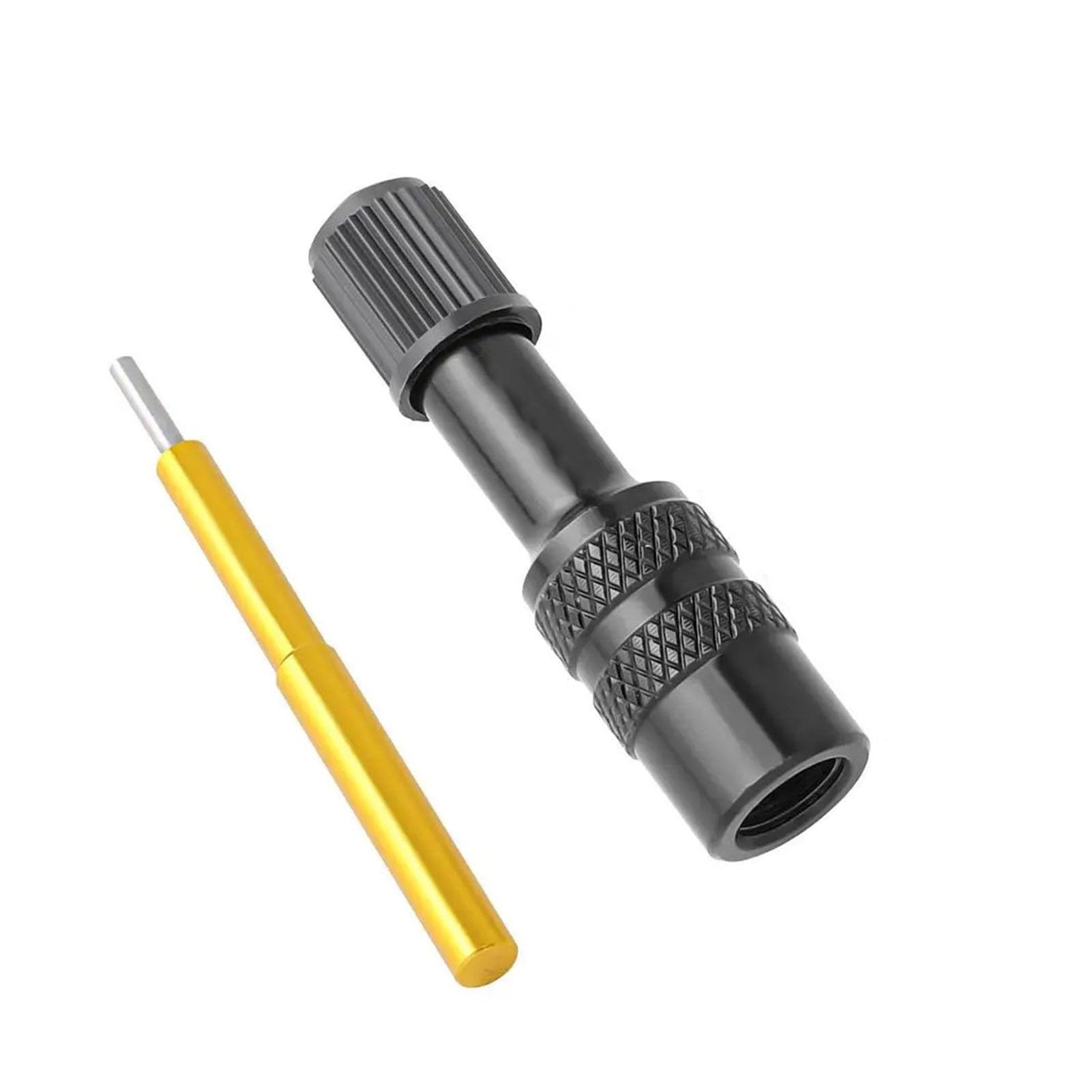 Bike Fork Valve Adapter MTBs Road Bicycle Rear Shock Inflatable Valve Adapter Bike Air Fork Tool(Black)