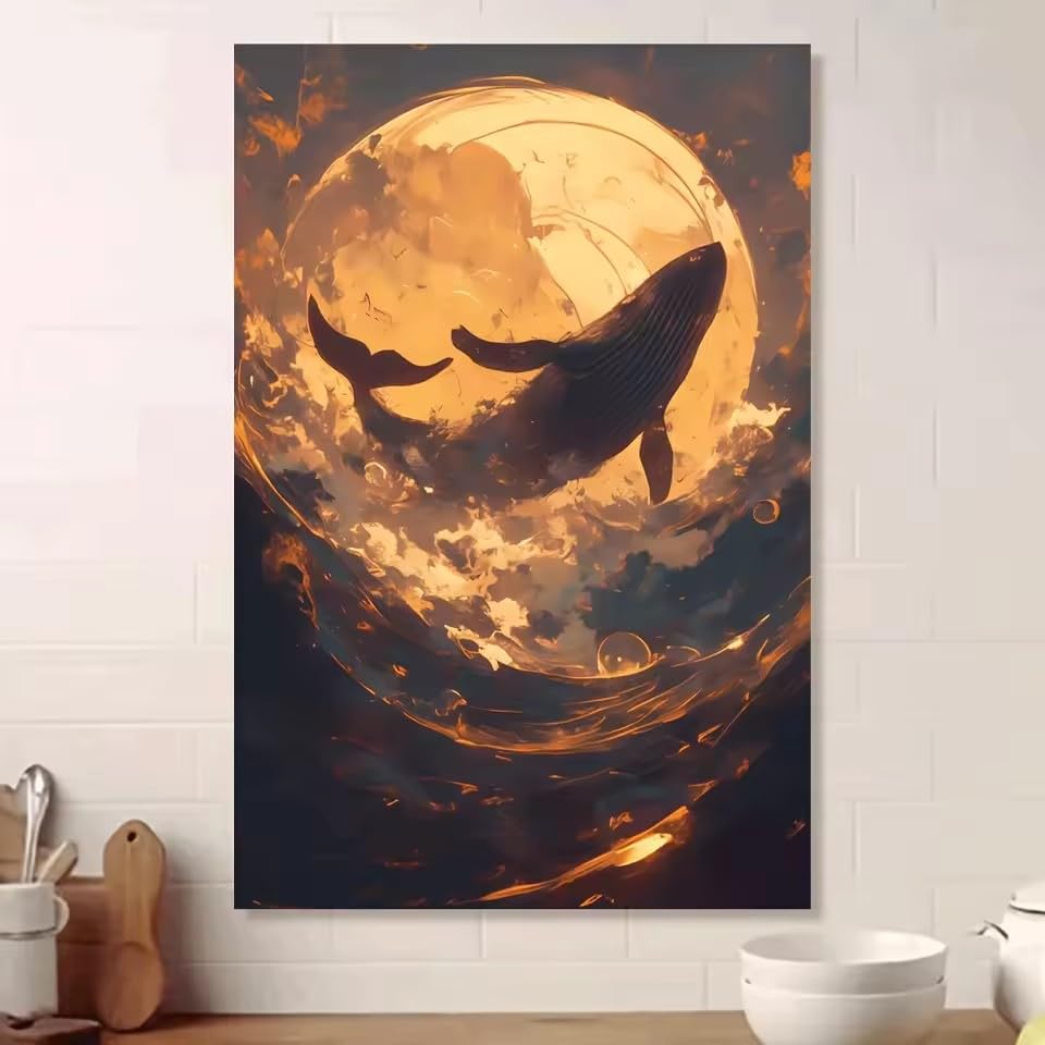 MAIMANG 1-teiliges Leinwandbild, atemberaubende und erschwingliche Dekorationsbilder, Poster und Drucke, für öffentliche Räume, Schlafzimmer, Wohnzimmer (80 x 120 cm/Innenrahmen)