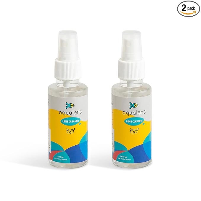Aqualens Contact Lenses – Lens cleaner for Spectacles, Anti-glare, Sunglasses, Anti-reflective, Blu Lenses & Polarised Lenses – Value Pack of 2 (100ml each) at Rs. 149
