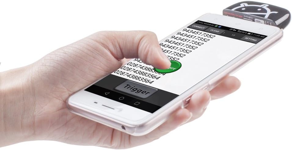 Generalscan Scanbuddy GS X5 scanning with a smartphone