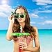 Relaxdays Gafas de Fiesta Hawaianas, Diseño Tropical con Cóctel, Flamenco y Palmera,...