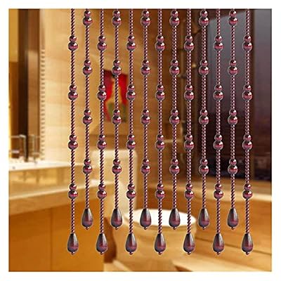 YYFANG Hanging Beaded Door Blinds, All Solid Wood Gourd Bead Curtain Wedding Birthday Party Holiday Decoration, Suitable for Living Room And Kitchen ( Color : 21shares , Size : 1.55m )
