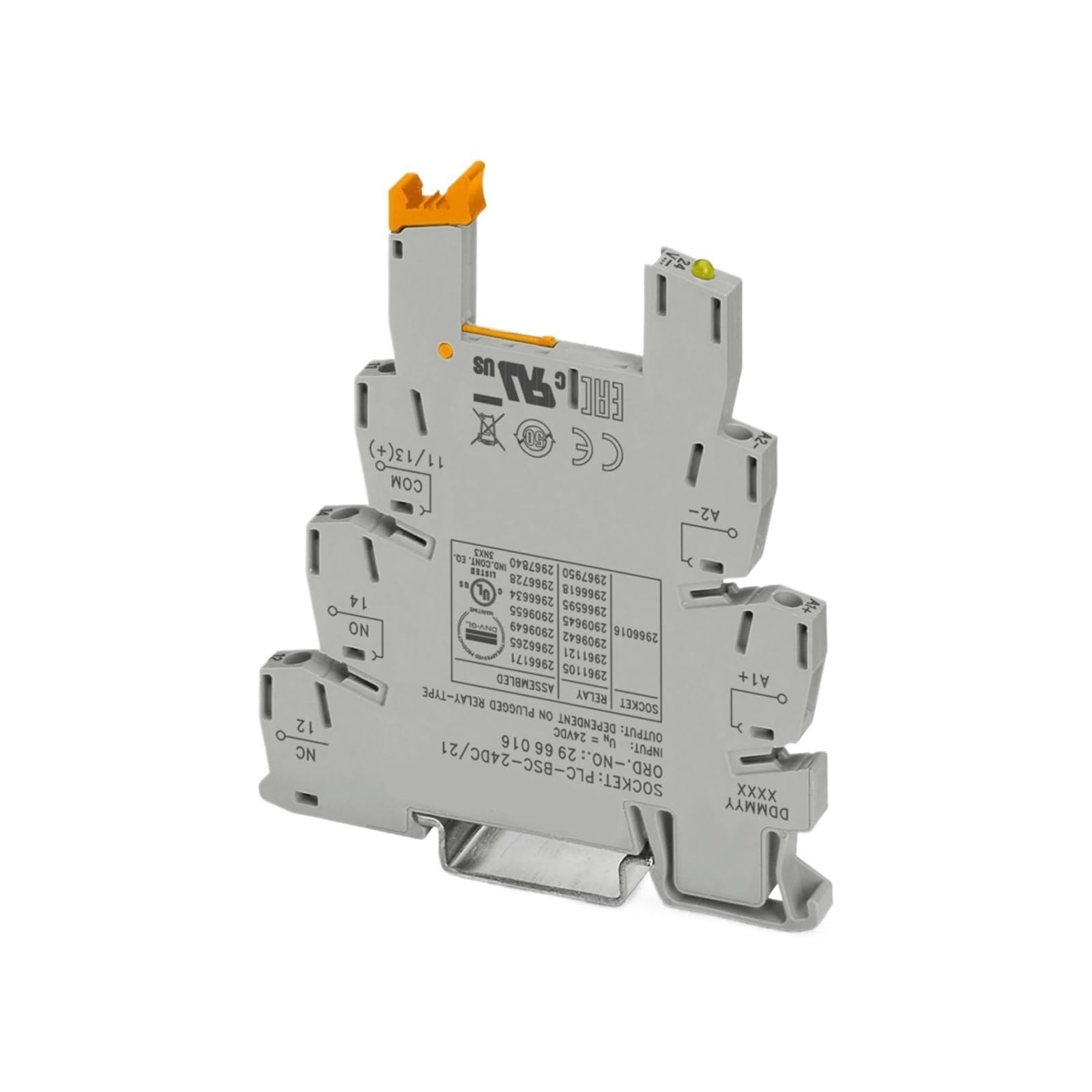 ZVQYSGIW 1 pcs PLC-BSC-24DC/21 2966016 Relay base