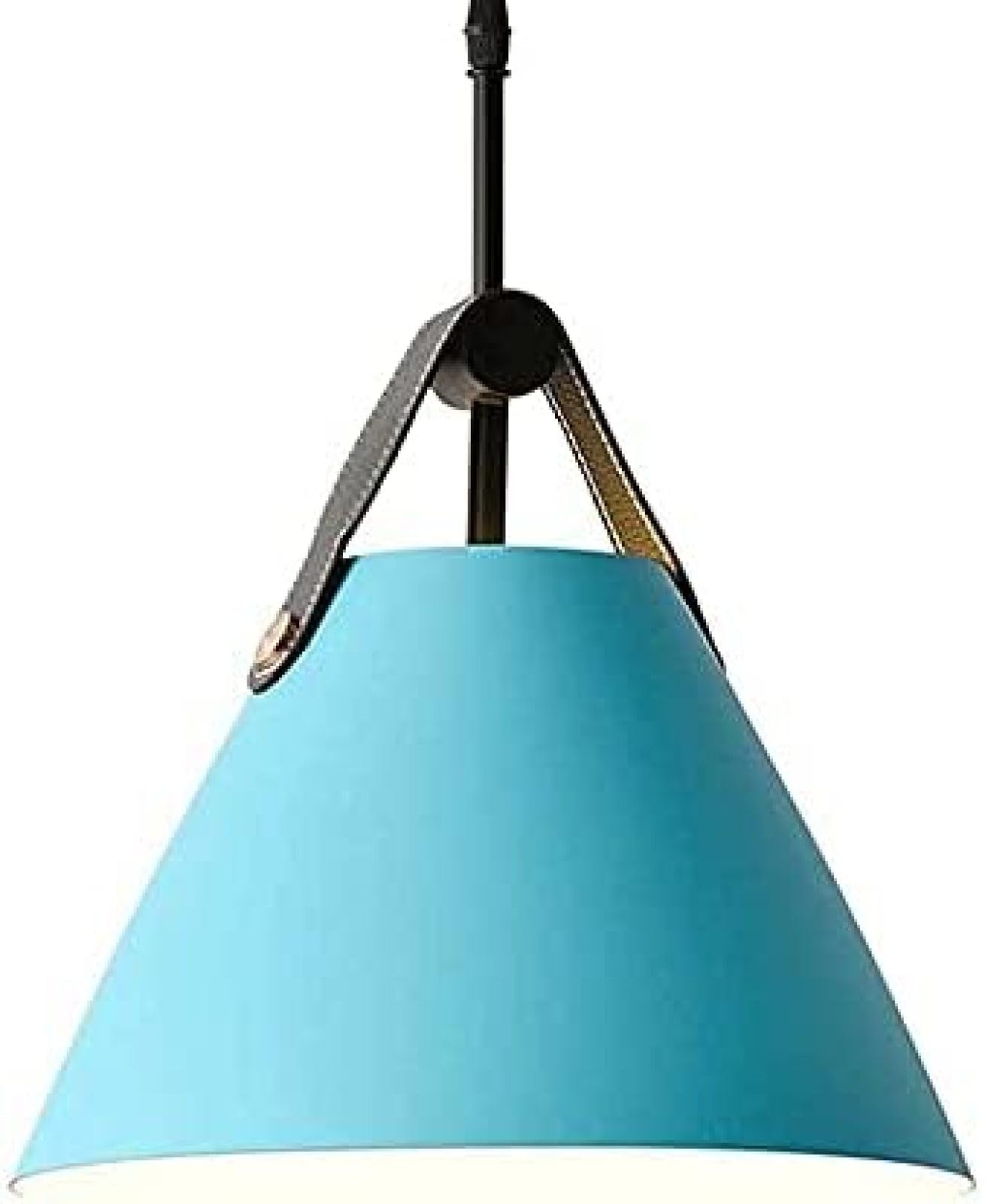 SYAXVOM Nordic Style Small Chandelier Colorful Macaron Metal Lampshade, Ceiling Hanging ht, Villa Bar Decoration hting Fixtures, E27 Single Head Pendant ht,Blue,27cm