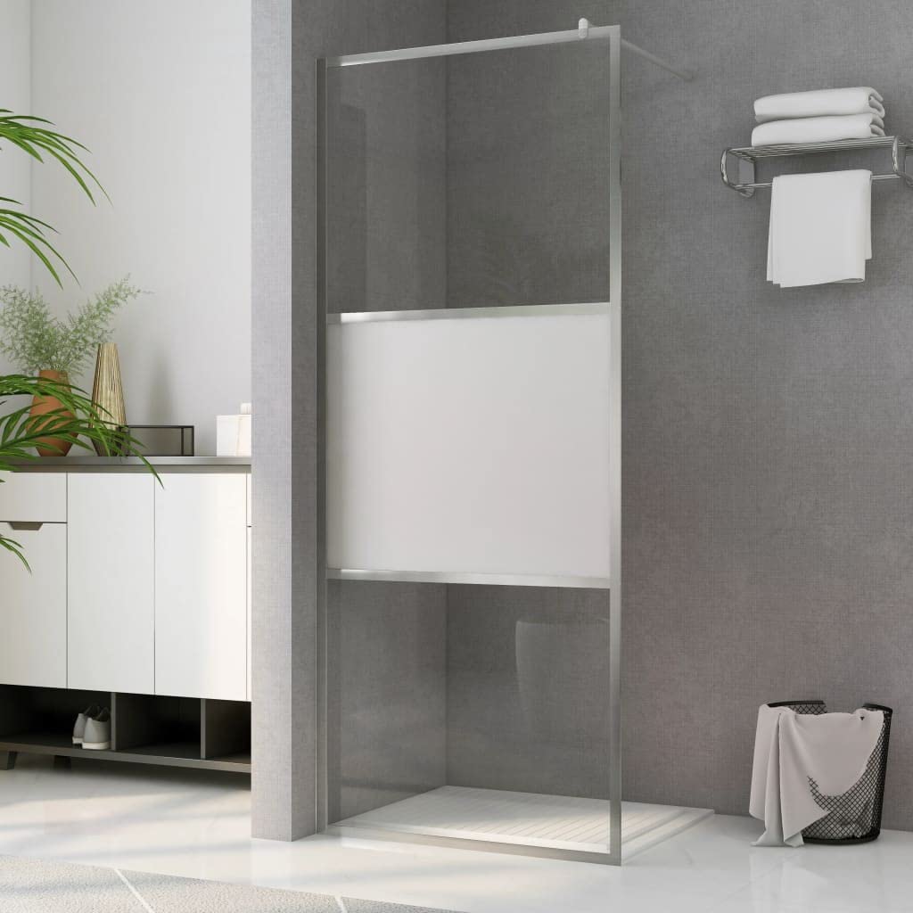 INLIFE Mampara de ducha de cristal templado semimate, 80 x 195 cm, 21,59 kg, 146640