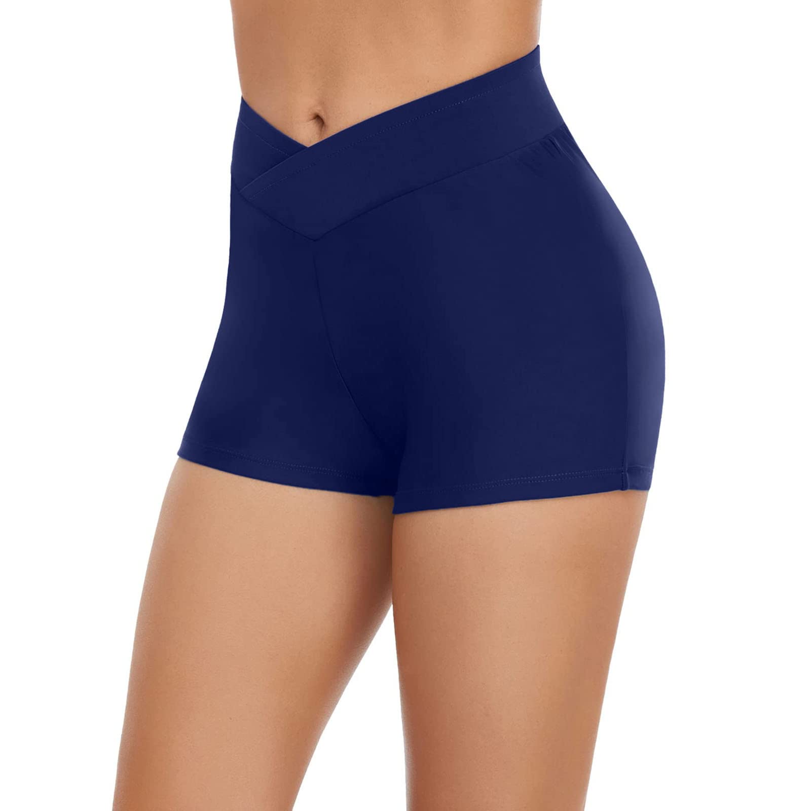 Generisch Conjunto de bikini para mujer, traje de baño, pantalones cortos de baño, pantalones cortos para mujer, para la playa, para correr, bikini, botones, pantalones cortos de baño, tankinis