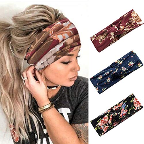 Boho Headbands Criss Cross Headband Headpiecce Bohemia Floal Style Head Wrap Hair Band Vintage Stylish Elastic Fabric Hairbands Fashion Hair Accessories for Women(Pack of 3) (Grogeous)  Hair Wrap Tie Up Womens Head Scarf for Sleeping, Black  Women's 27" Satin Square Silk Like Hair Wrapping Scarves Head Scarf for Sleeping  Scarf Satin Square Neck hair scarfs for Women 27" x 27"  Womens 50s Chiffon Sheer Square Neck Head Scarf
