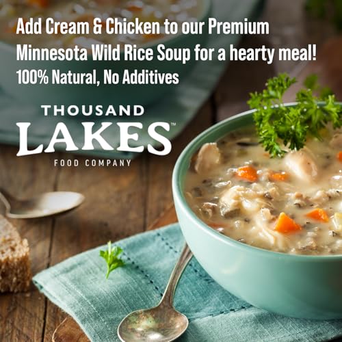 Thousand Lakes Minnesota Wild Rice Soup Mix with Vegetables - 1 pound | Fat Free | 20+ Servings | 100% Natural | Vegetarian - Thumbnail 5
