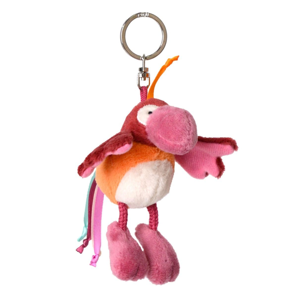 Amazon.co.jp: [ニキ] キーホルダー オウム ベラノ ピンク 10cm 鳥