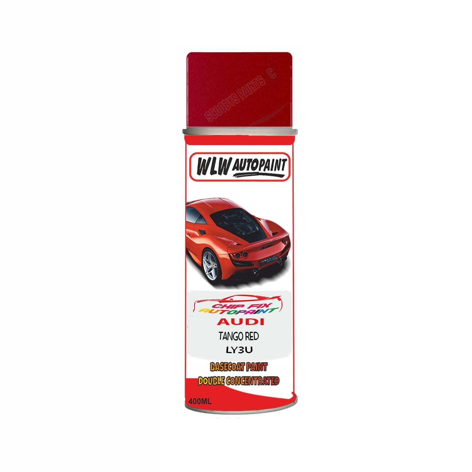 SCOOBYS PAINTS BACK IN THE MIX Basecoat Aerosol Spray Paint For Audi A3 Sportback Tango Red 2015-2018 Code Ly3U