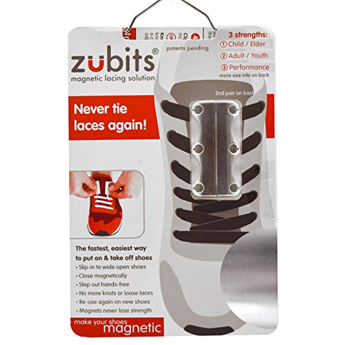 Zubits® - Fermetures magnétiques pour chaussures - Chrome Taille 2 (M)