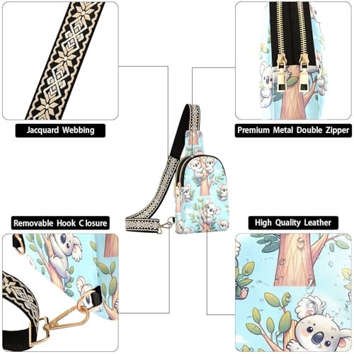 Bolso cruzado bandolera para mujer estilo canguro miniatura 5