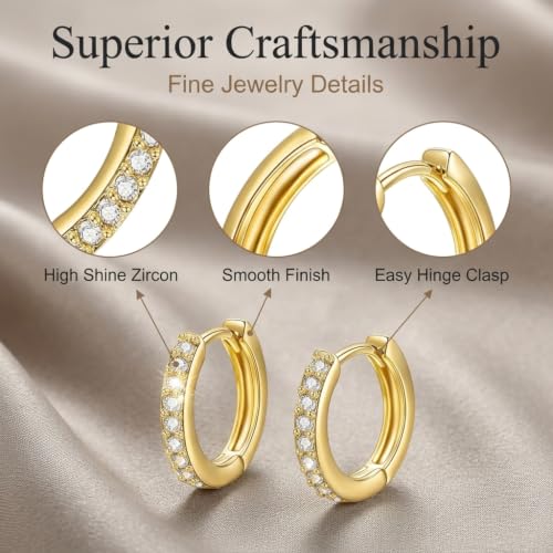 Image of SANNIDHI 4 Pairs Hoop Earrings for Women Men Stylish Stainless Steel 8mm 10Mmm 12mm 14mm Ear Rings Trendy Cartilage Surgical Hoops Earrings for Women Girls Men - Silvercolor
