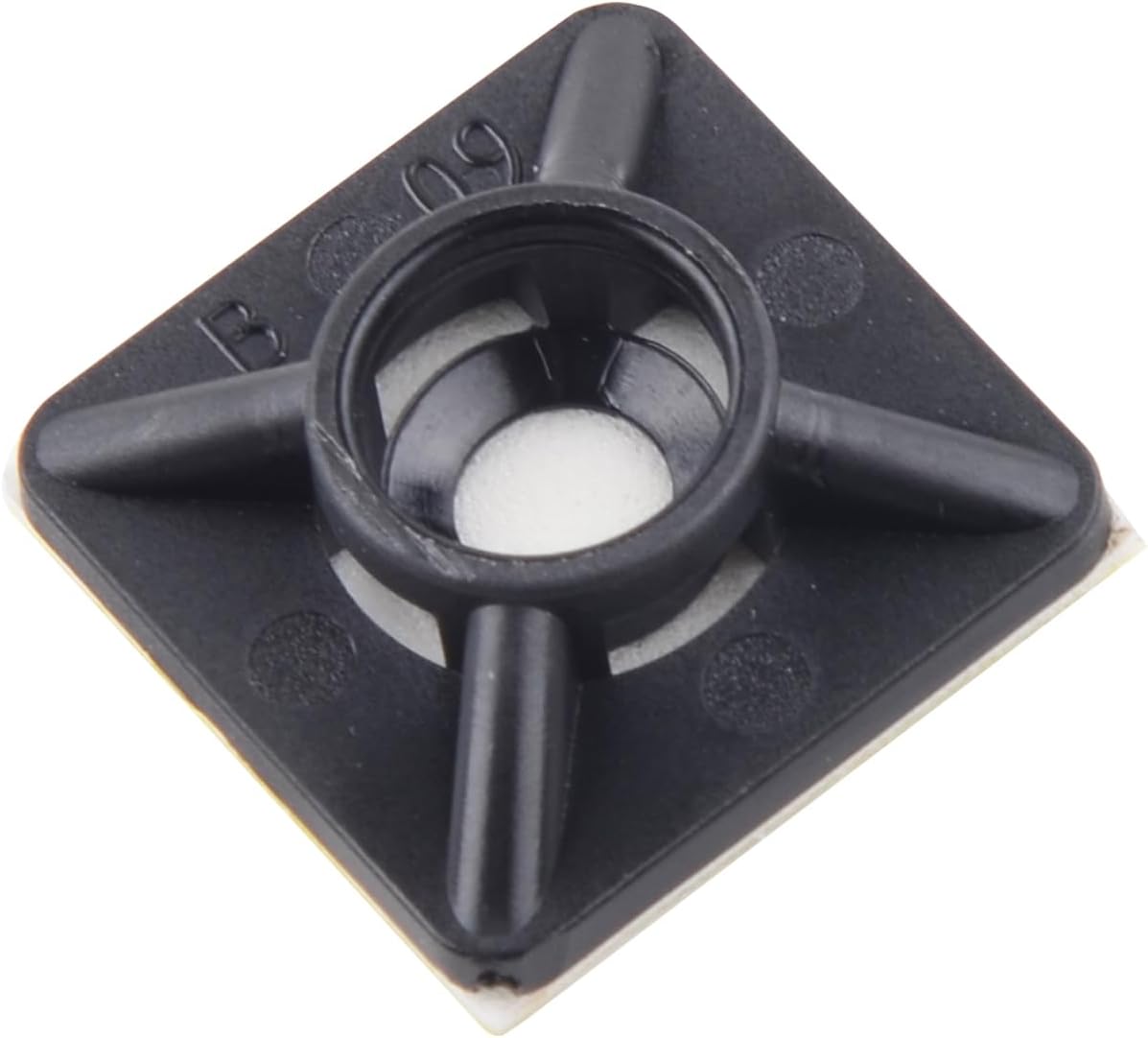 ZipTie.com 3/4-inch UV Resistant Black Zip Tie Mounts, UL 21 Listed, 100-Pack