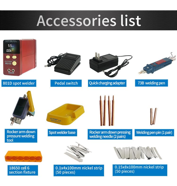 801D Automatic Spot Welder Storage Capacity Spot Welding Machine 12KW 1800A