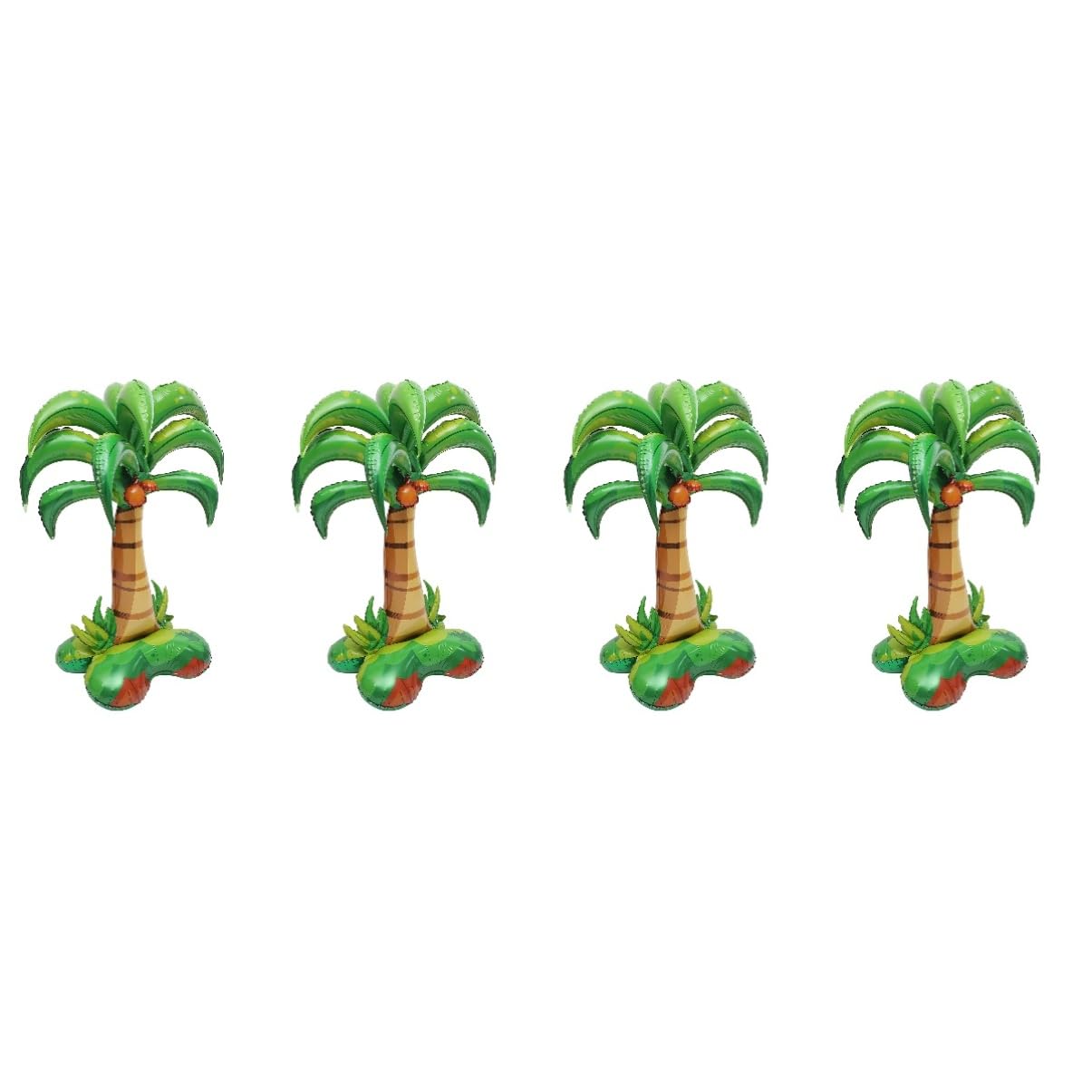 4 Globos De Aluminio Con Forma De Palmera Decoración Inflable Para Fiesta De Cumpleaños Estilo Hawaiano Decoración Luau.