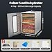 Commercial Food-Dehydrator Machine 16 Trays, 27.28ft² Large Meat-Dehydrator for Food Dryer 70ºF-190ºF,Stainless Steel Fruit Dryer for Jerky, Beef, Herbs