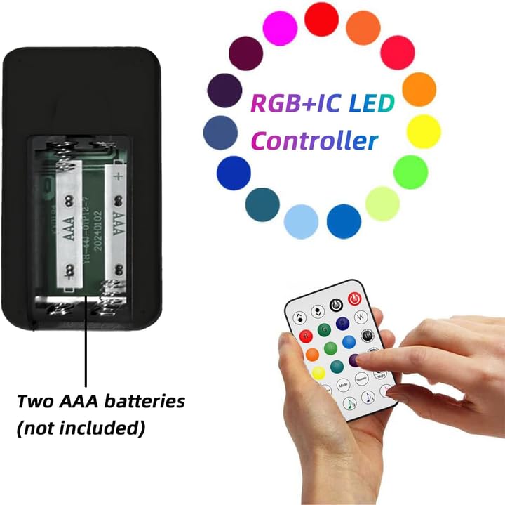 Image of NBBUFF Led Light Bar with Music SynC Color Changing, Led Bar with App & Remote Control, RGB+IC & W Smart RGB Light Bar, USB Powered Led Lights, Dynamic PC Room Monitor Backlight Gaming, 2 Pack