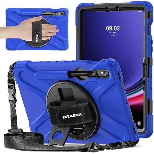 BRAECNstock Shockproof Tablet Case for Galaxy Tab S10/S9/S8 11" w/ Pencil Holder