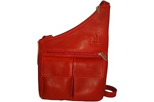 Red Mini Crossbody Bag by Katz Leather