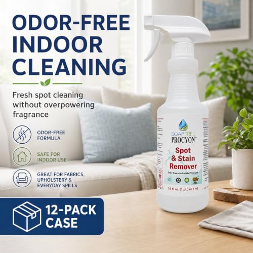 Soap Free Procyon Spot & Stain Remover 12 Pack 16 oz miniatura 4