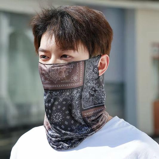 Image of Sun UV Protection Face Cover Scarf Mask Neck Gaiter Breathable Windproof Bandana Neck Gaiters