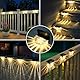 N NORA TWIPS Mini Solarlampen für Außen Garten, Wasserdichte Solar Lampe für die Garten dekoration | 12 Stück LED Gartenlampen für Terrasse, Garten, Stufen und Treppen Warme Farbe